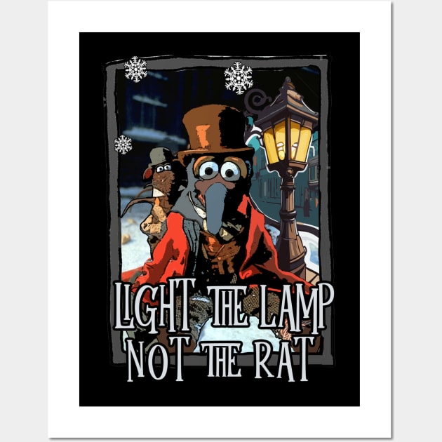 Muppet Christmas Carol - Gonzo & Rizzo Light The Lamp Wall Art by wsyiva